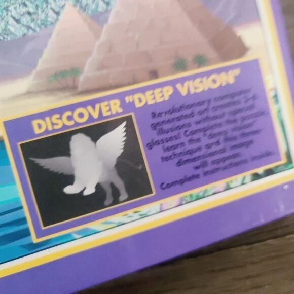 Vintage 90s 1994 Magic Eye 3-D Illusions 550 Piece Jigsaw Puzzle Ceaco no 2200-8 - Picture 4 of 11